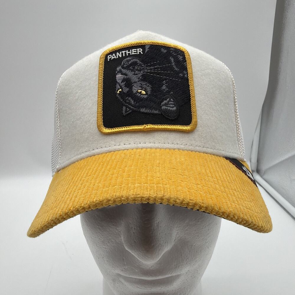 Goorin Bros Men's Trucker Meshback Snapback Hat Adjustable Panther Upside Down